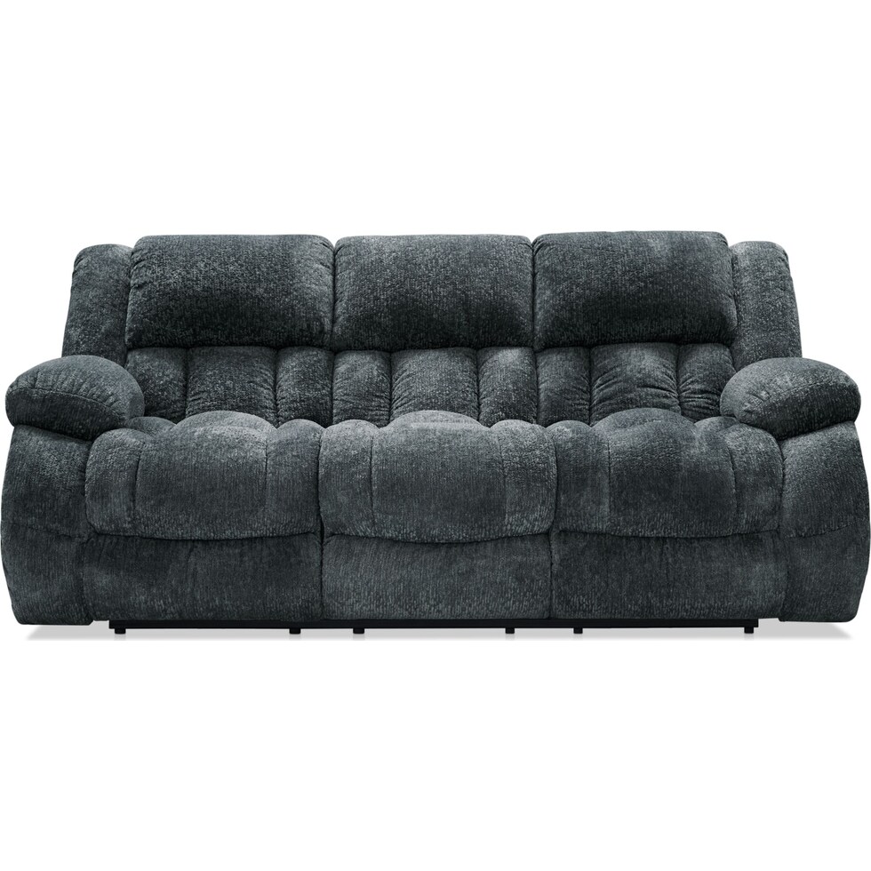 harbor park gray power reclining sofa   