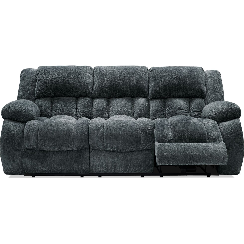 harbor park gray power reclining sofa   