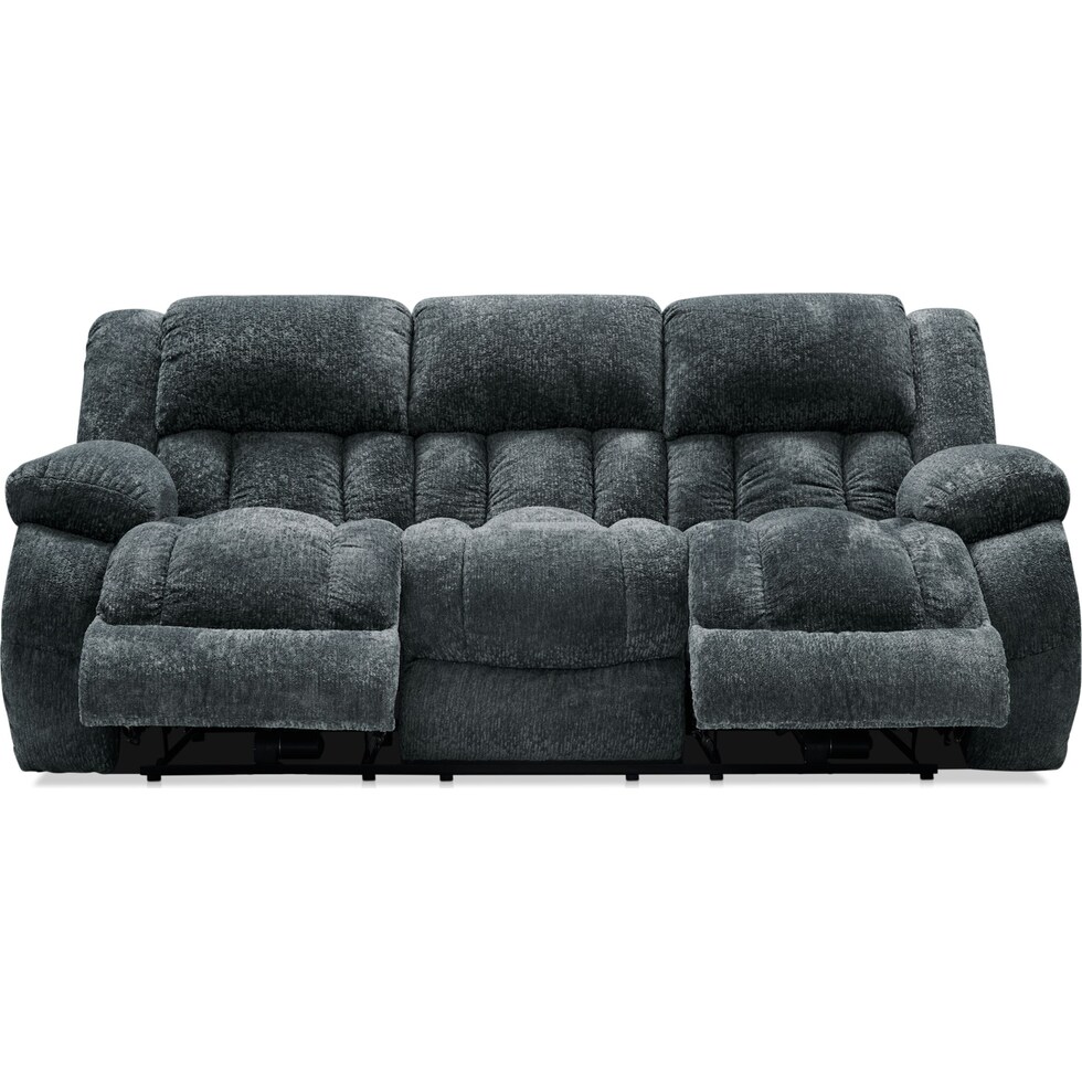 harbor park gray power reclining sofa   