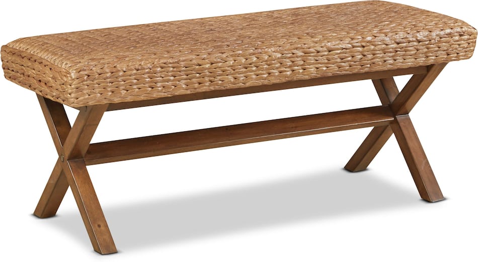 Harbor Wicker Bench Value City Furniture