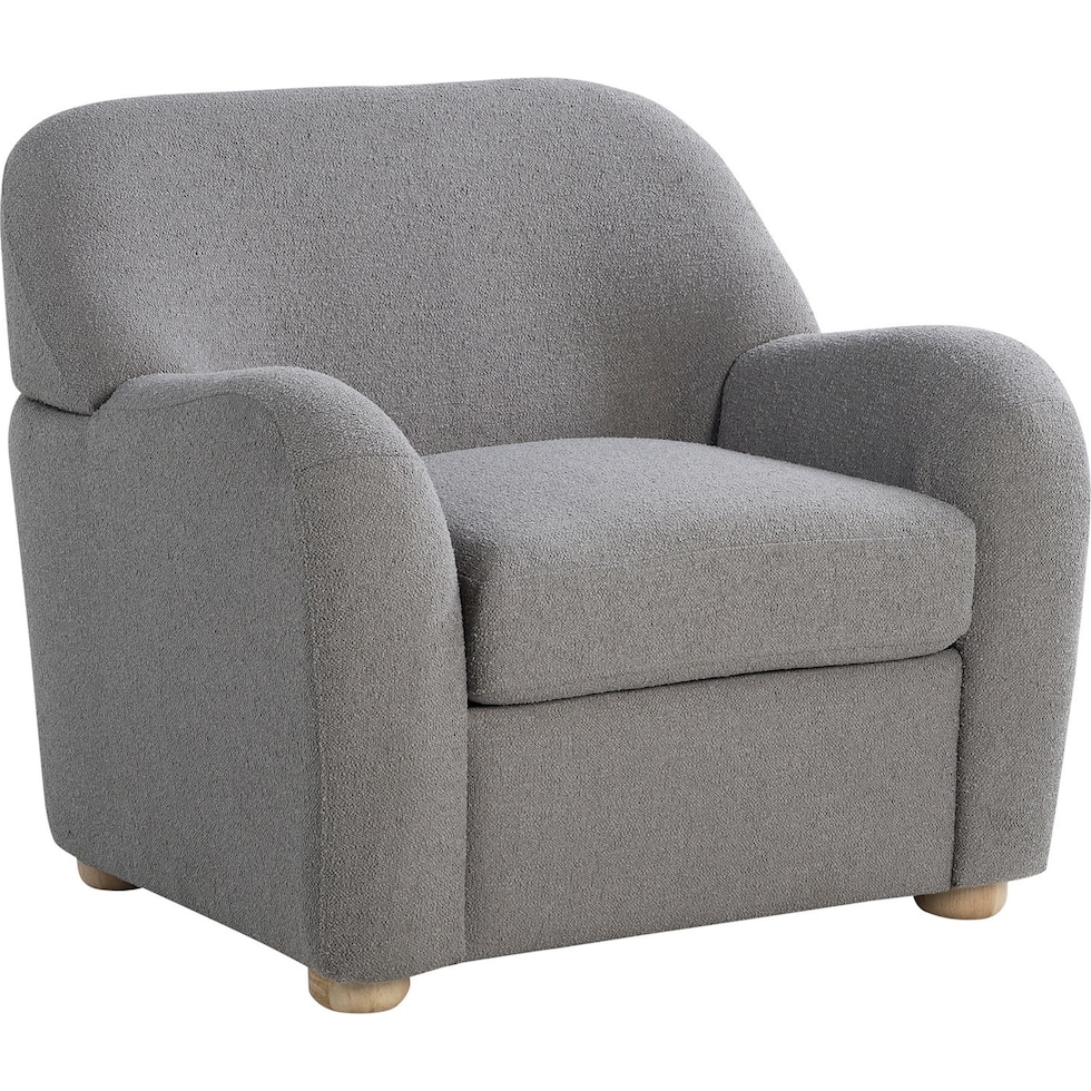 hargrove gray accent chair   