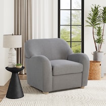 hargrove gray accent chair   