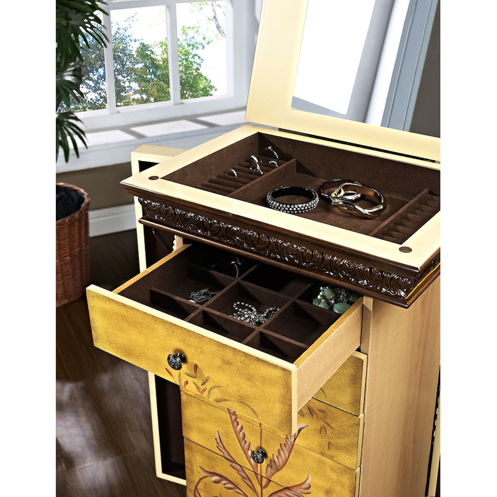 harlan multicolor jewelry armoire   