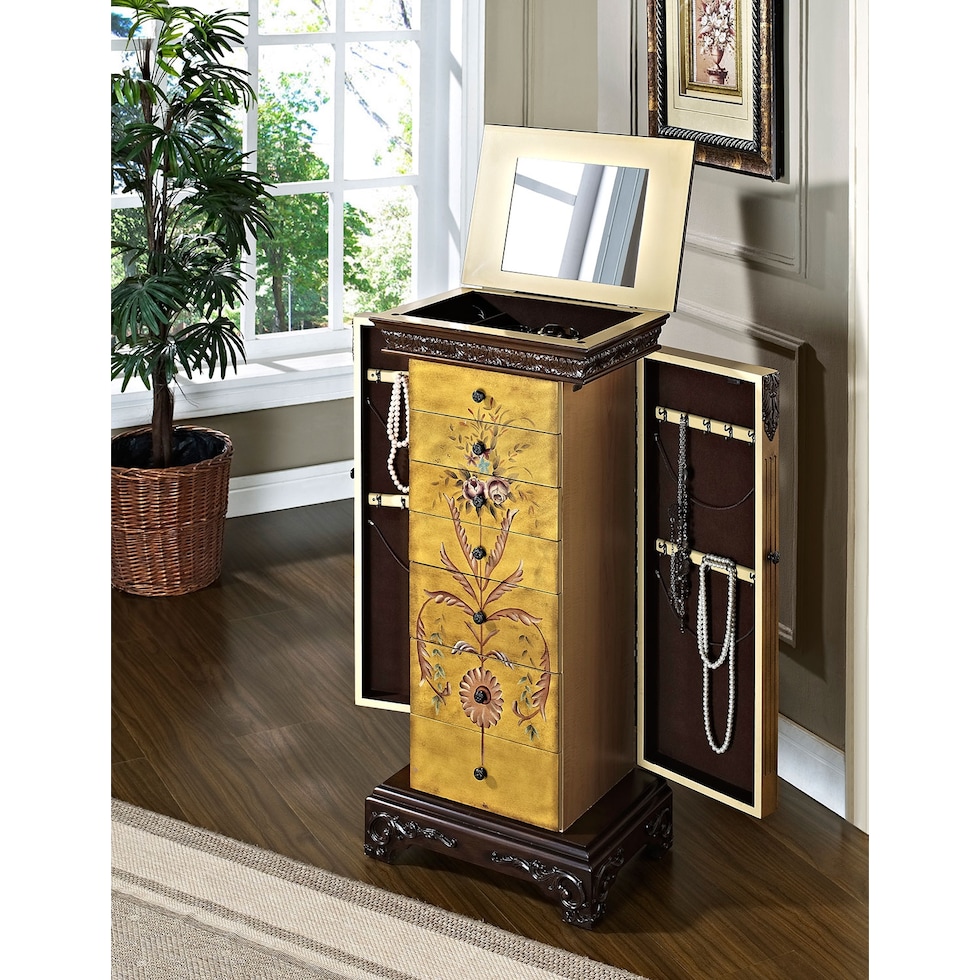 harlan multicolor jewelry armoire   