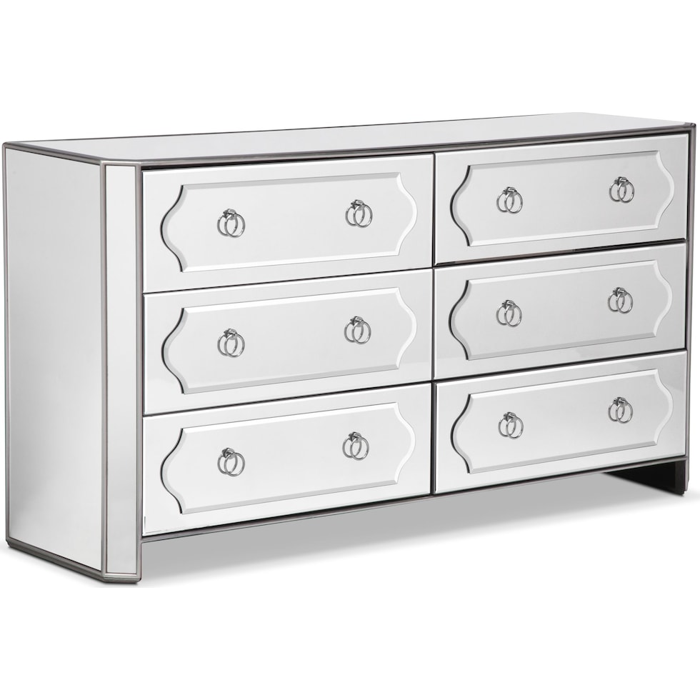 harlow mirrored dresser   