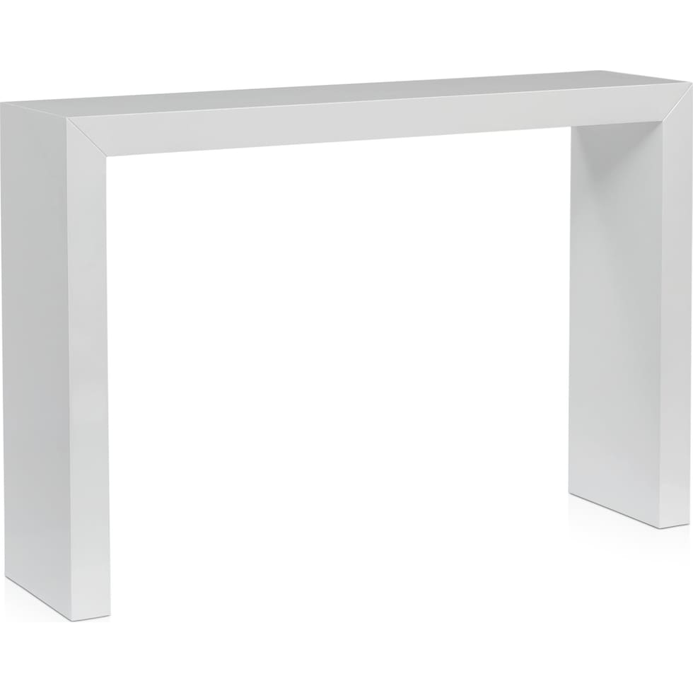 harmony white console table   