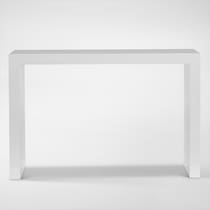 harmony white console table   