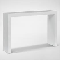 harmony white console table   