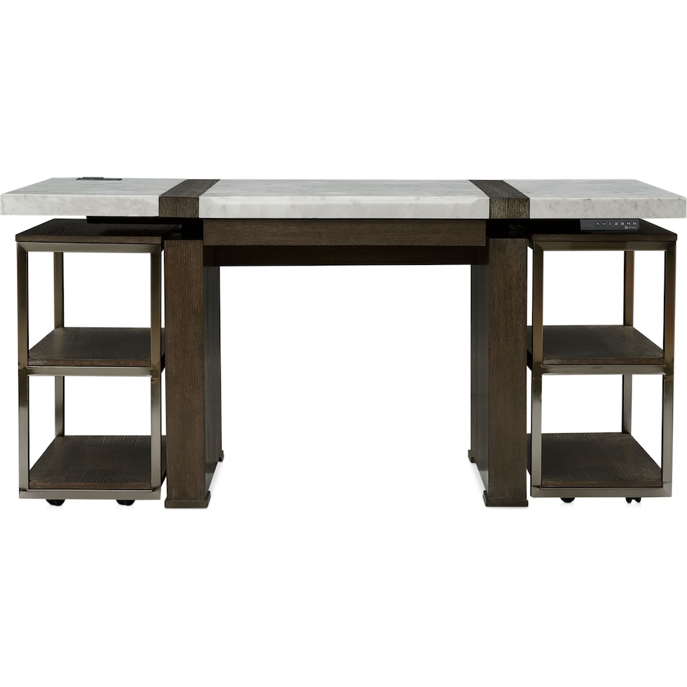 harper dark brown desk   