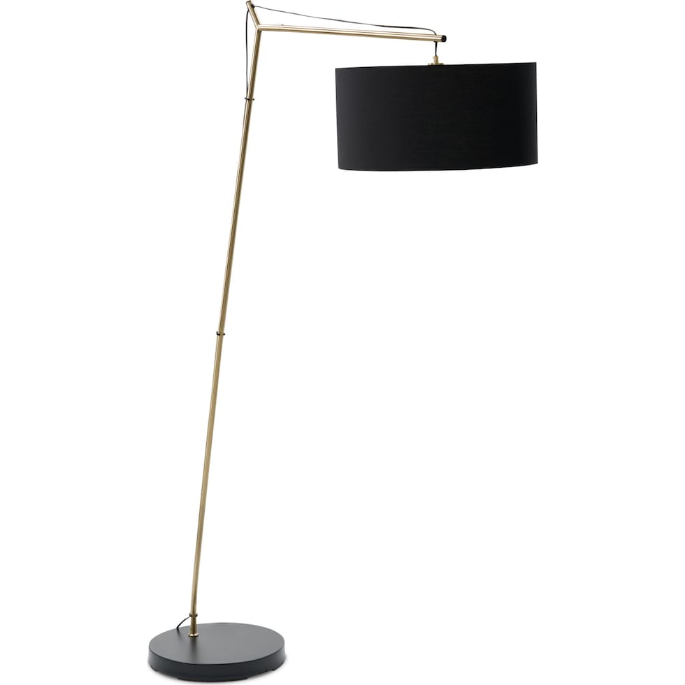 harris black floor lamp   