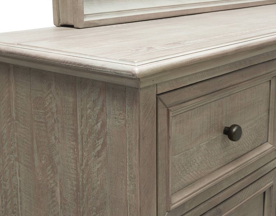 Harrison 6Piece Bedroom Set with Nightstand, Dresser and Mirror