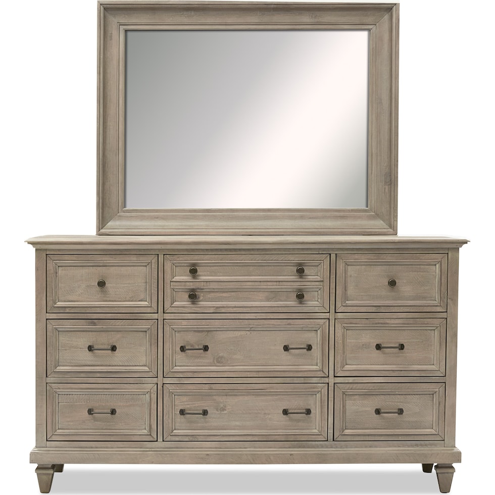 harrison gray dresser & mirror   
