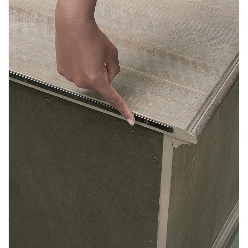 harrison gray nightstand   