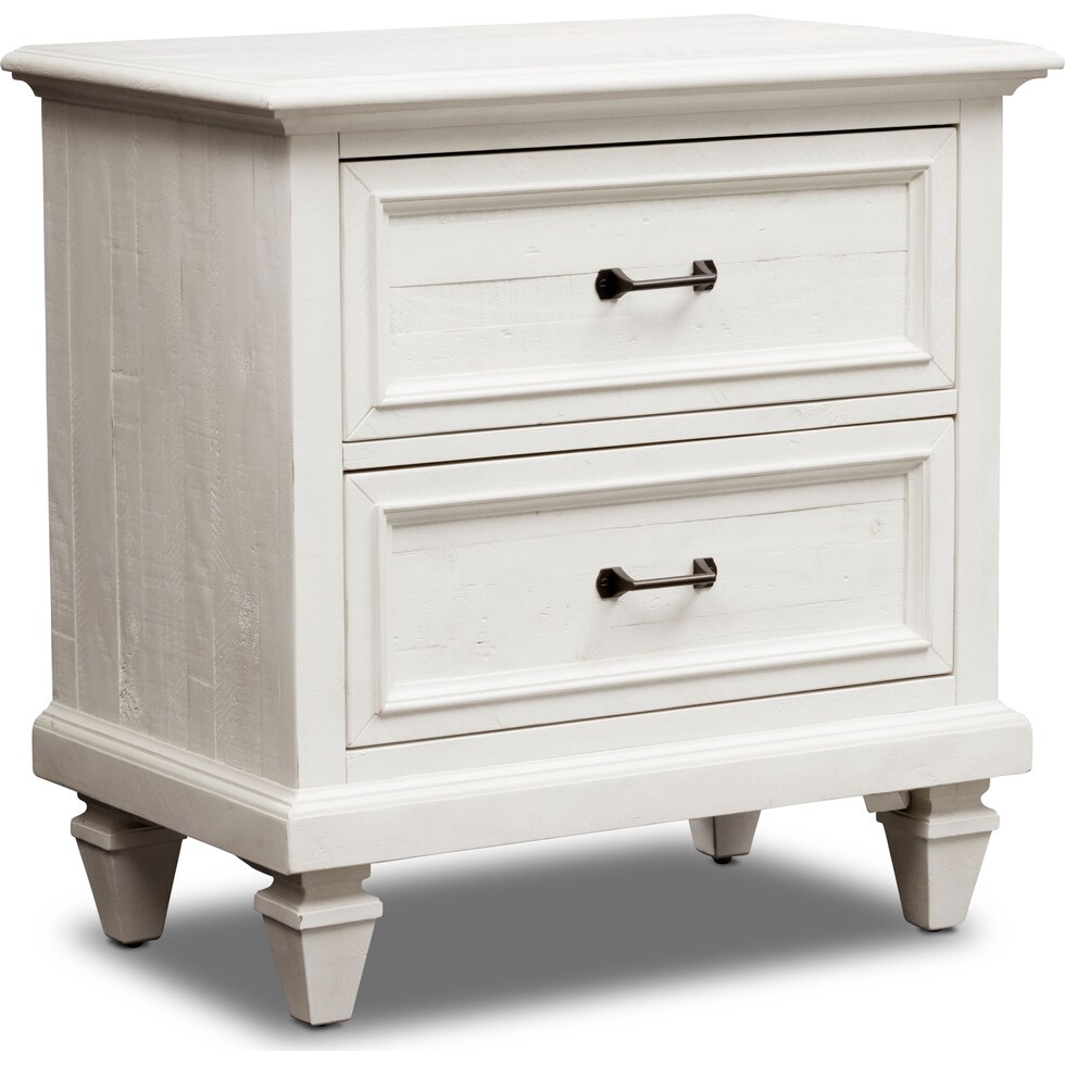 harrison white nightstand   