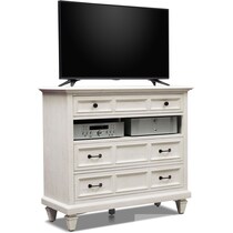 harrison white tv stand   