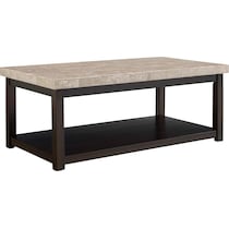 hart dark brown coffee table   