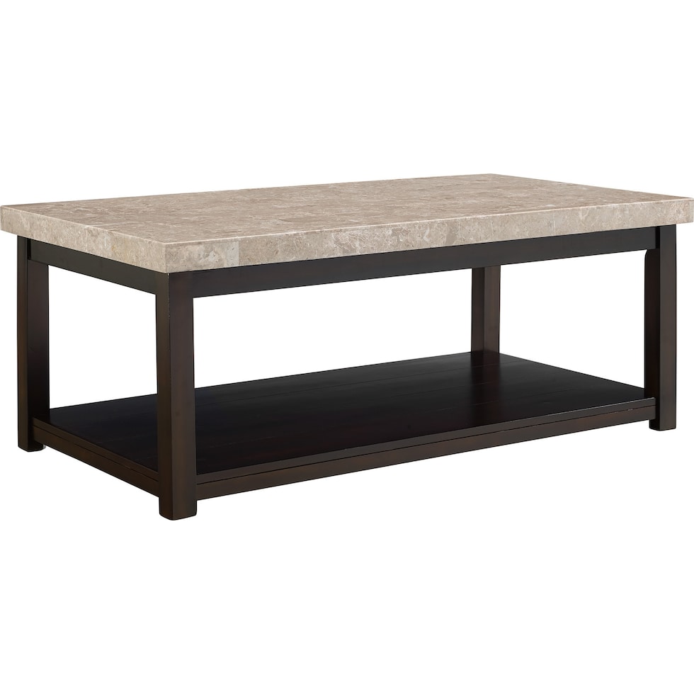 hart dark brown coffee table   