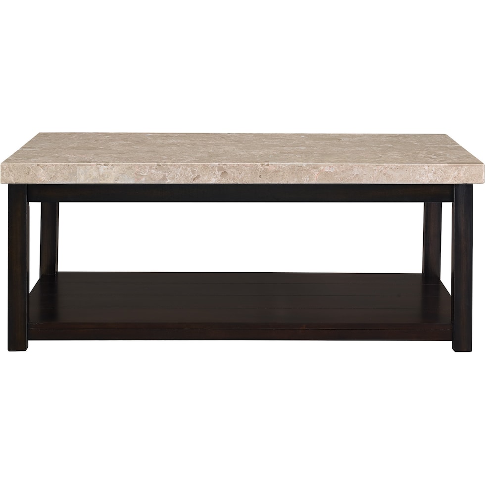 hart dark brown coffee table   