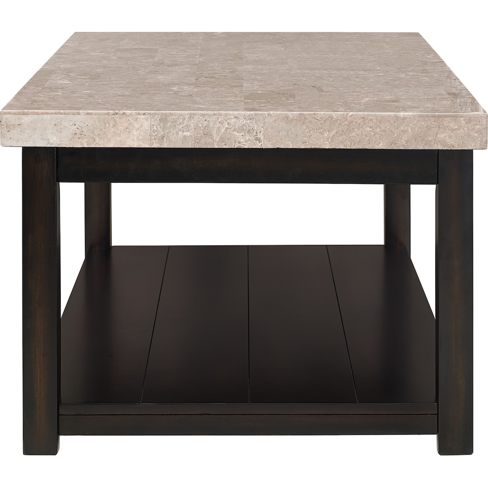 hart dark brown coffee table   