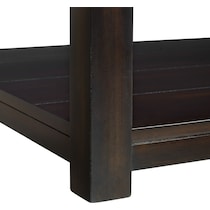 hart dark brown coffee table   