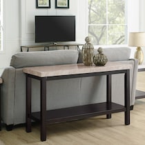 hart dark brown console table   