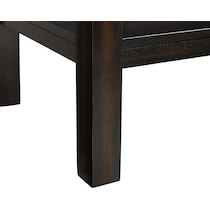 hart dark brown console table   