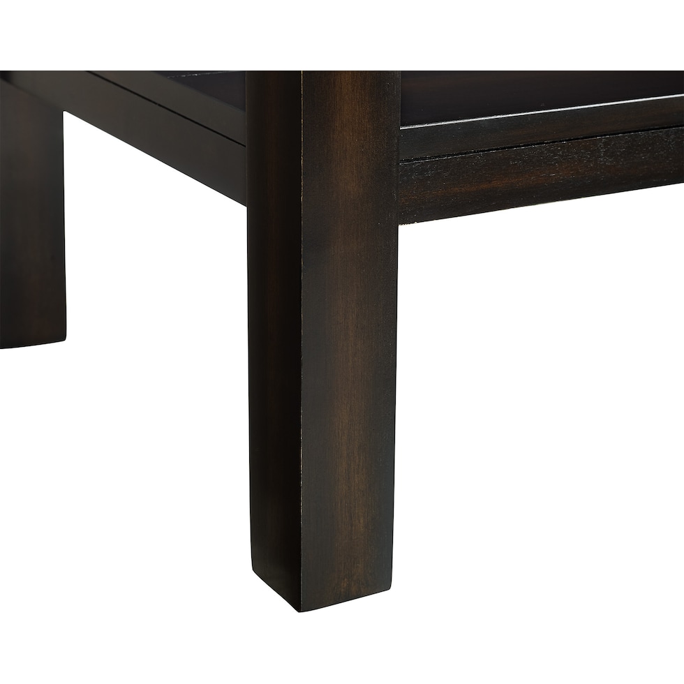 hart dark brown console table   