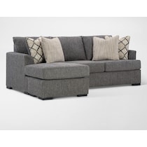 hartford gray sofa chaise   