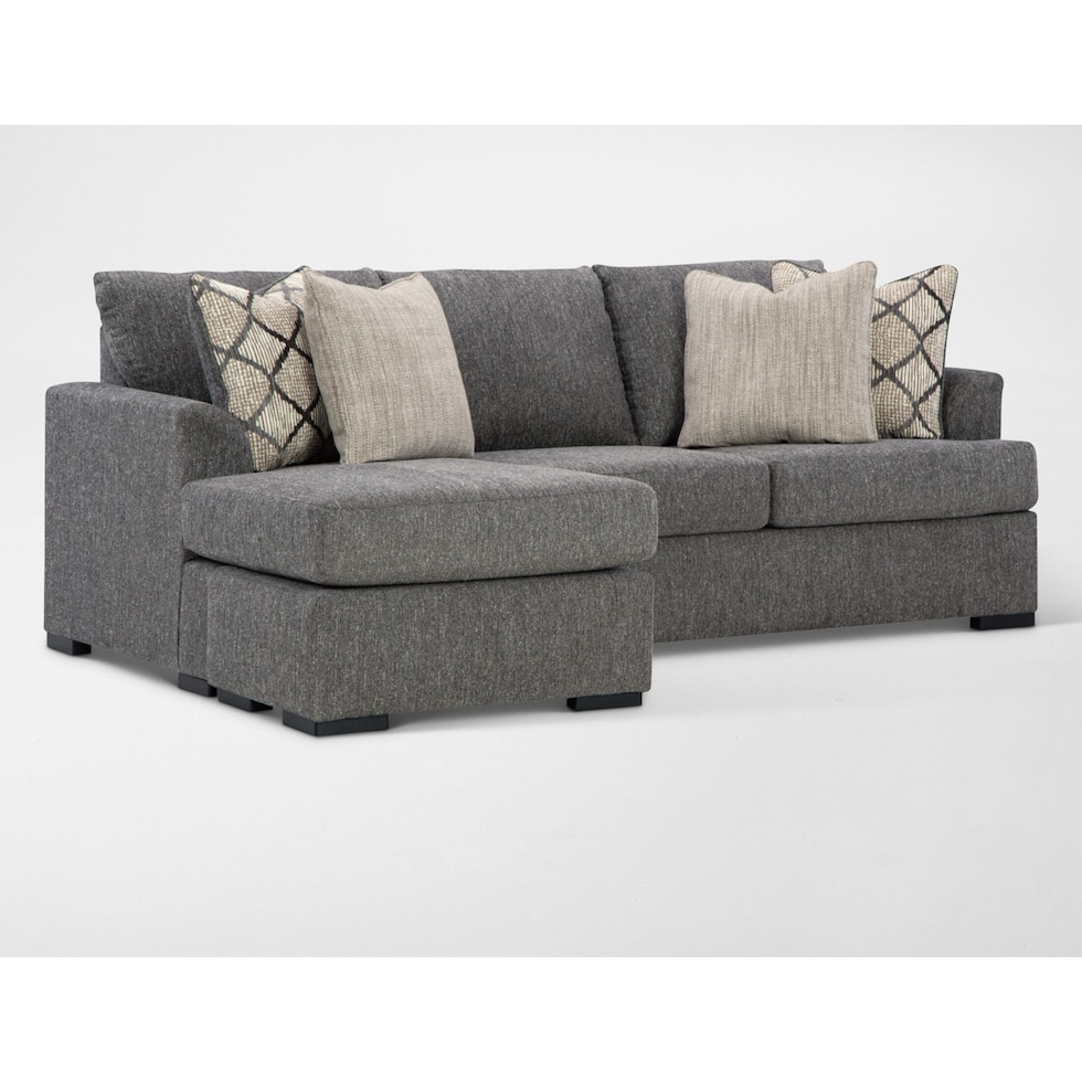 hartford gray sofa chaise   