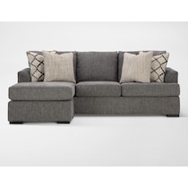 hartford gray sofa chaise   
