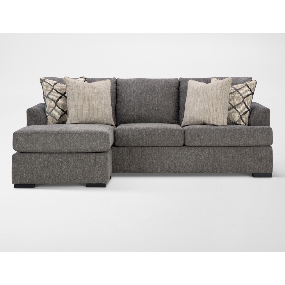 hartford gray sofa chaise   