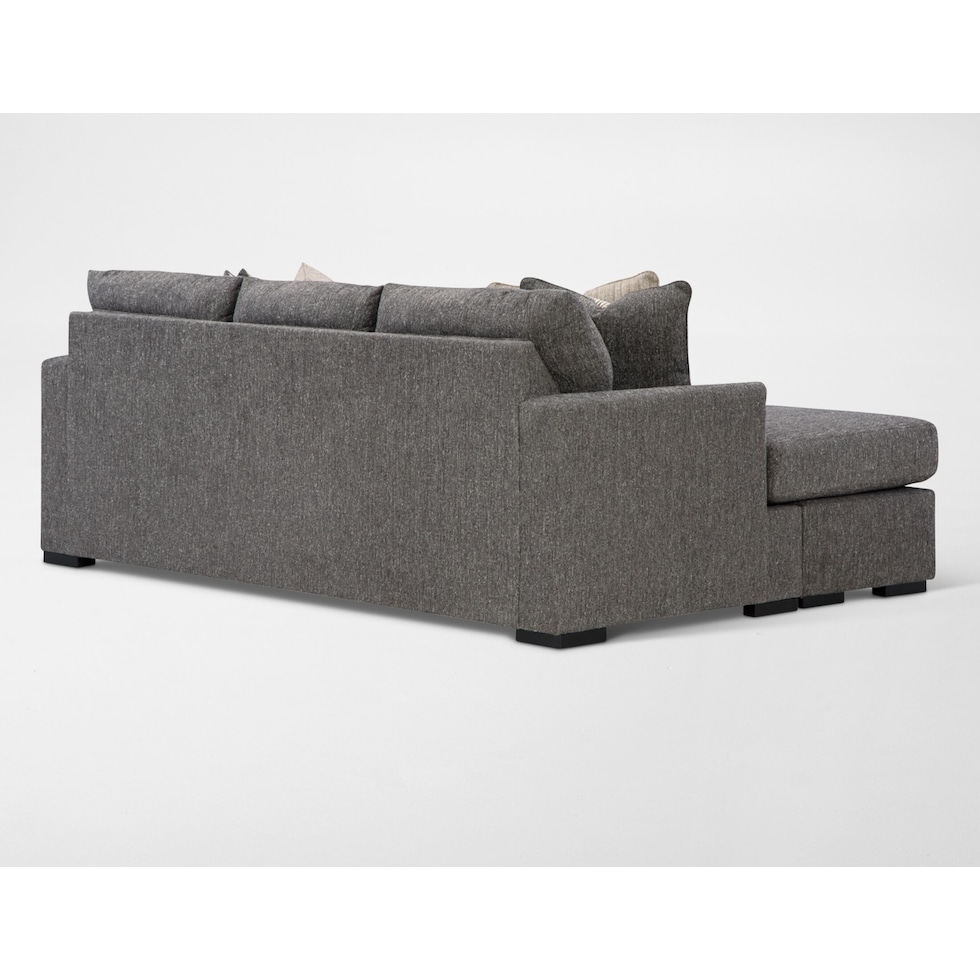 hartford gray sofa chaise   