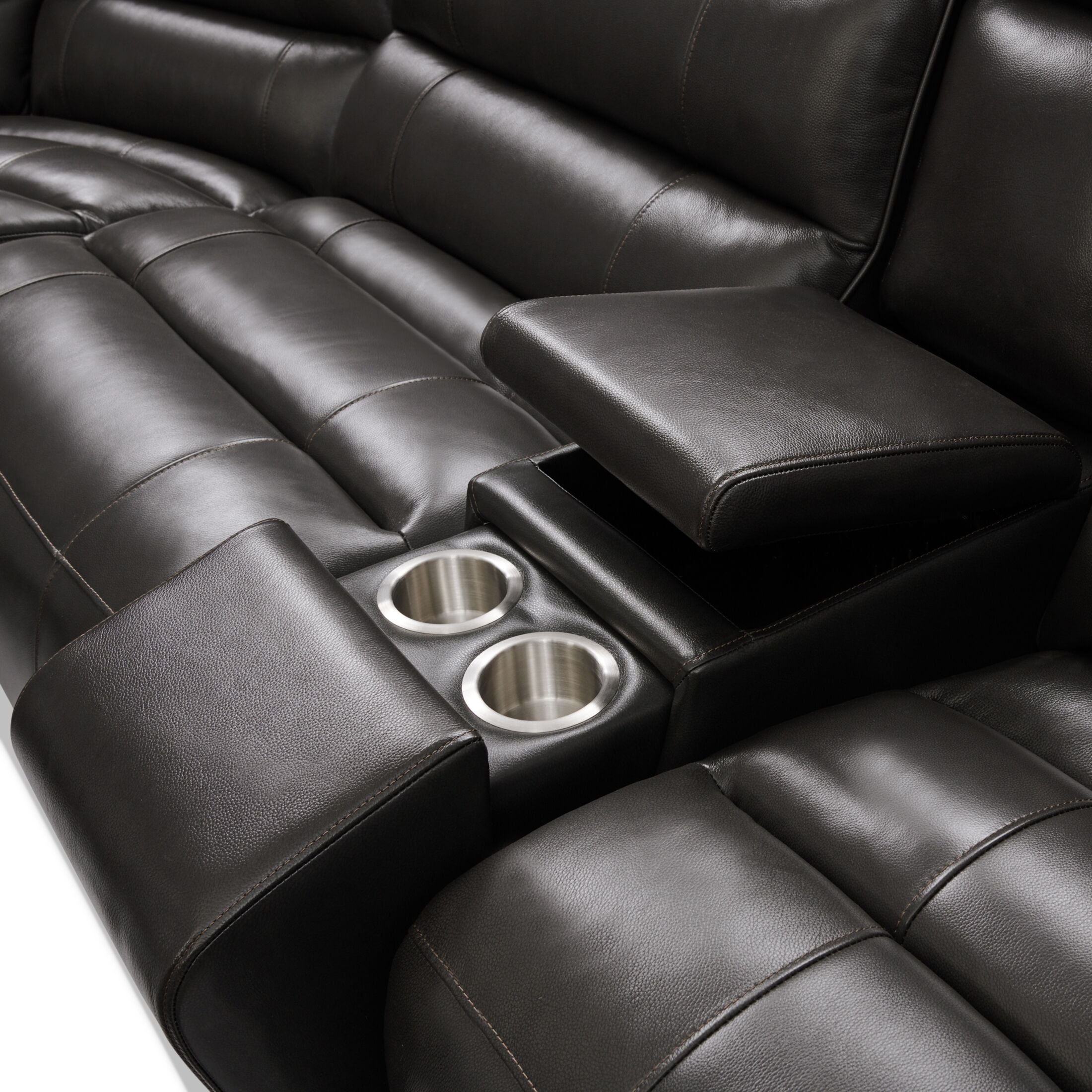 Vcf on sale leather sectional