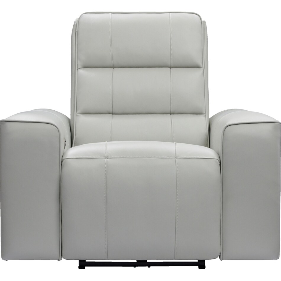 hartley gray power recliner   