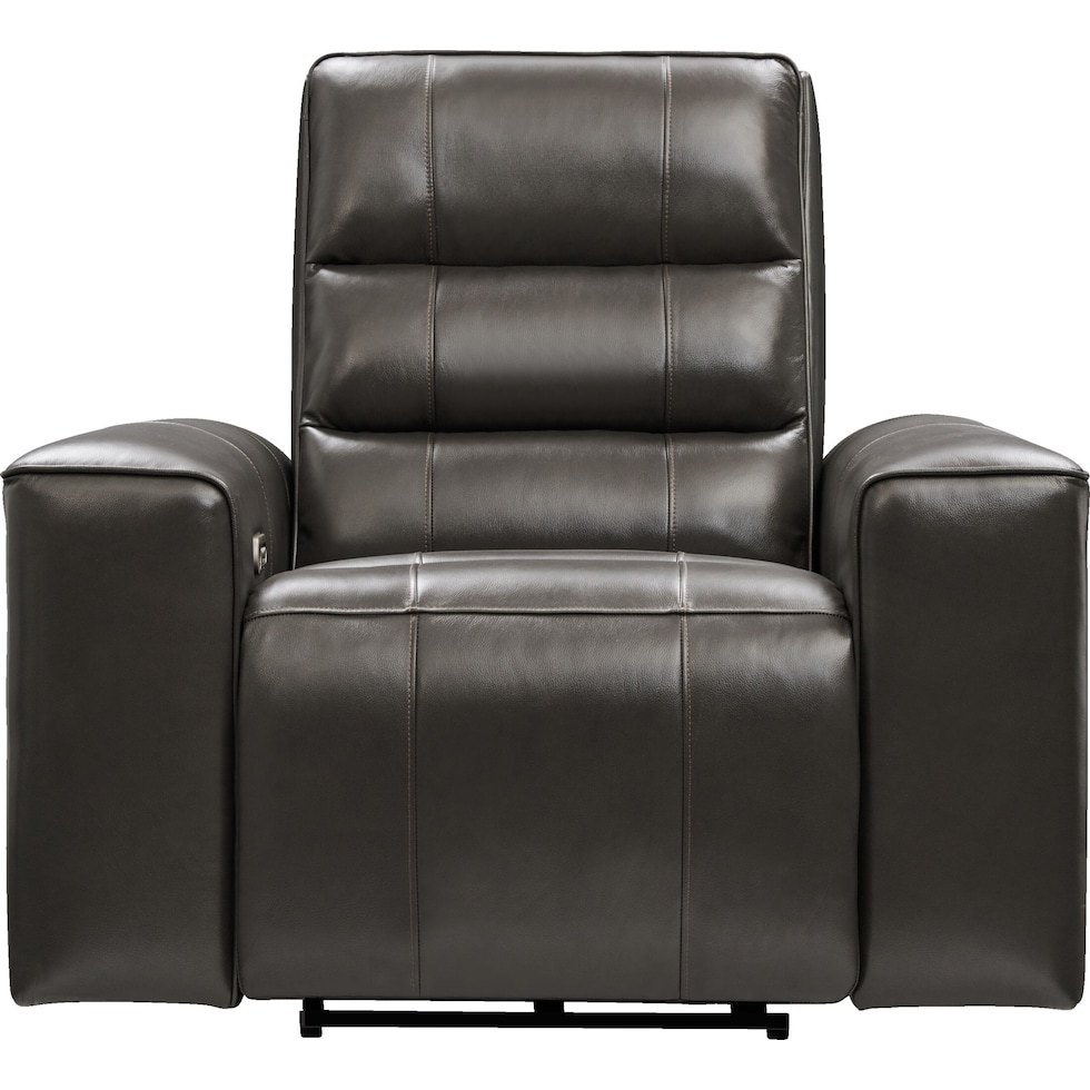 hartley gray recliner   