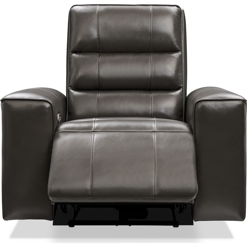 hartley gray recliner   