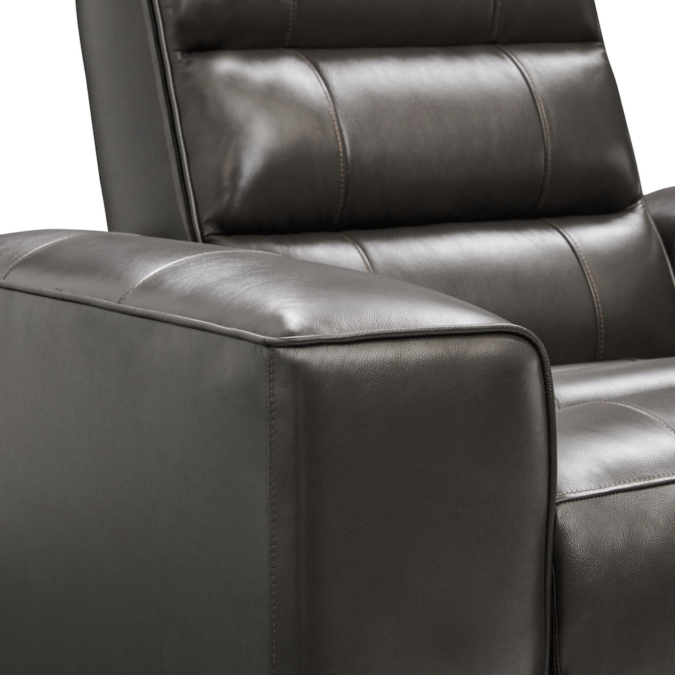 hartley gray recliner   