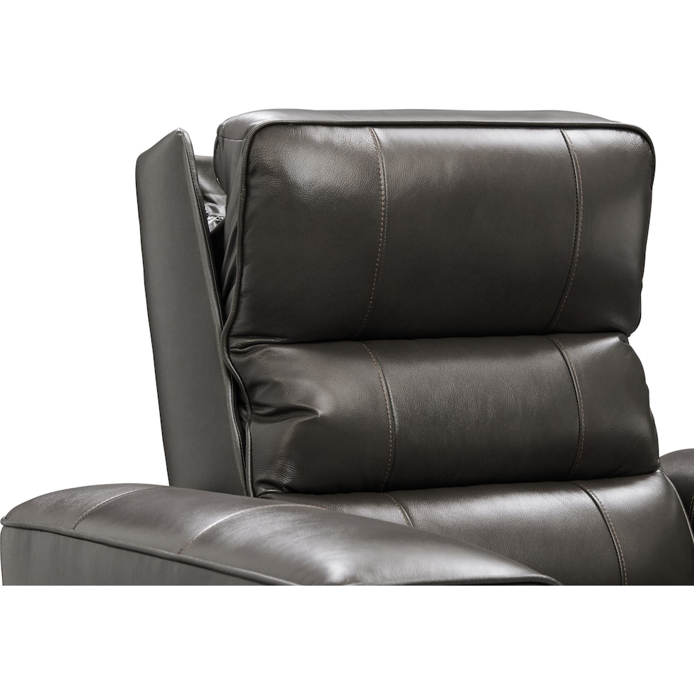 hartley gray recliner   