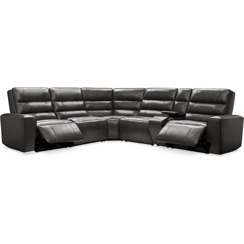 hartley gray sectional   