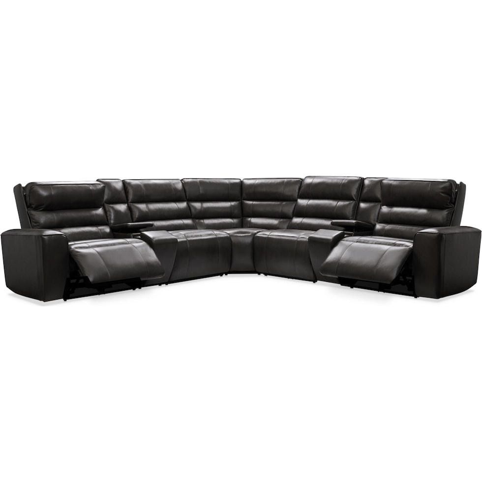 hartley gray sectional   