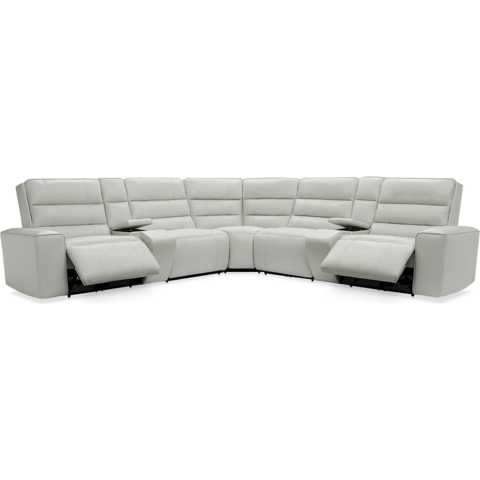hartley gray sectional   
