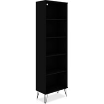 harvard black bookcase   