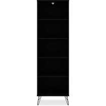 harvard black bookcase   