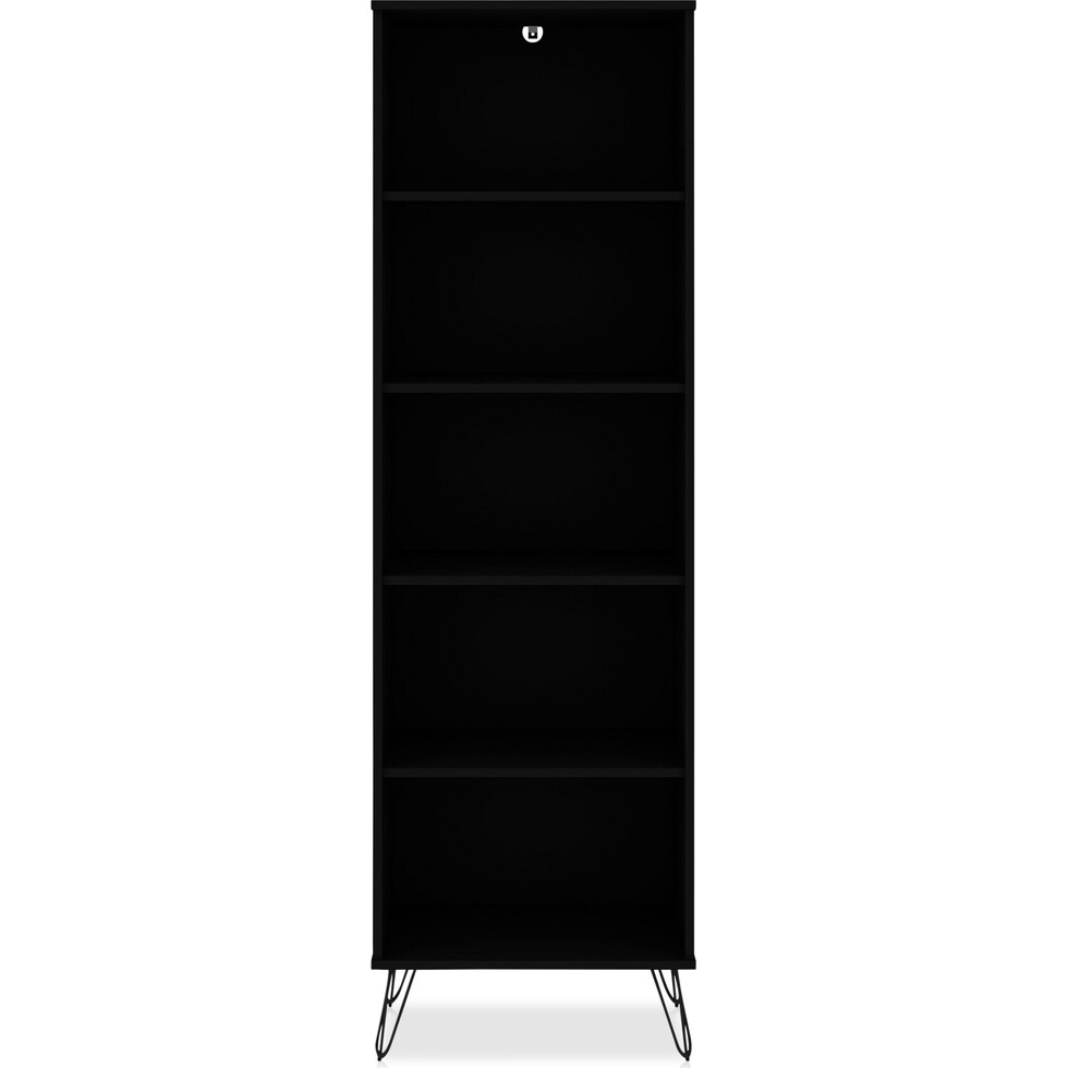 harvard black bookcase   