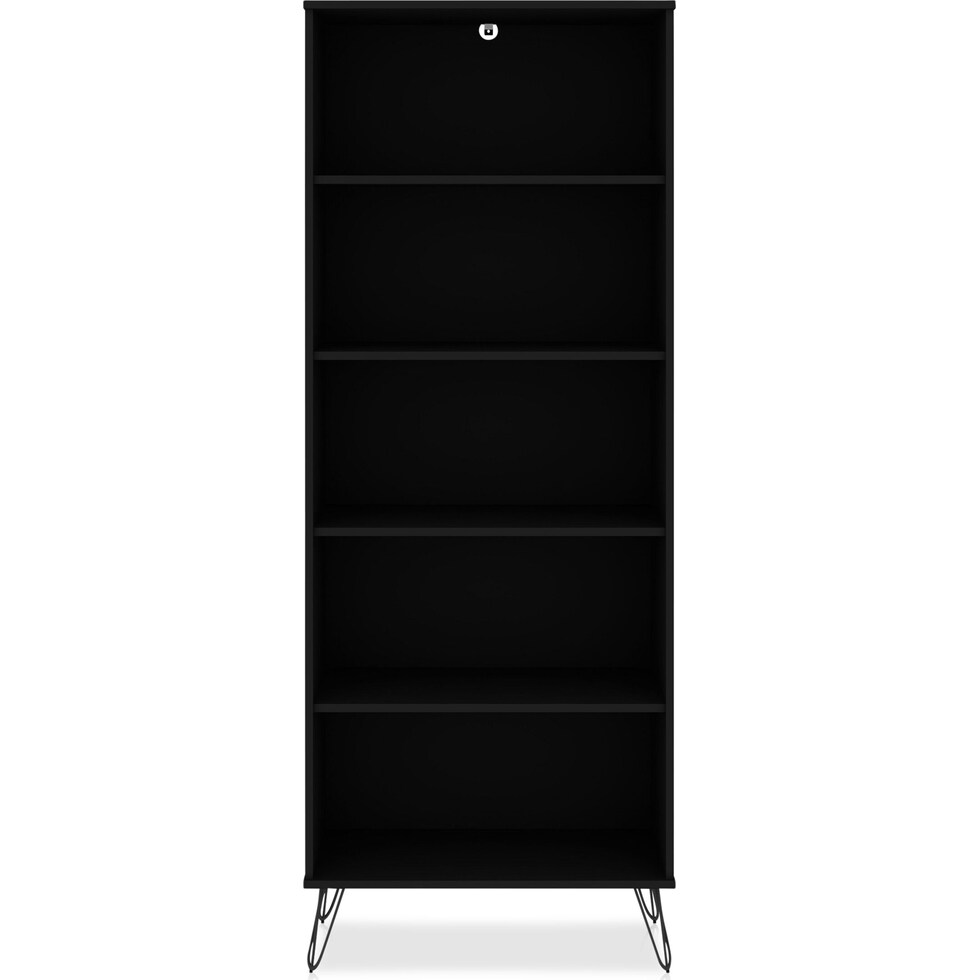 harvard black bookcase   