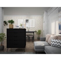 harvard black dresser   