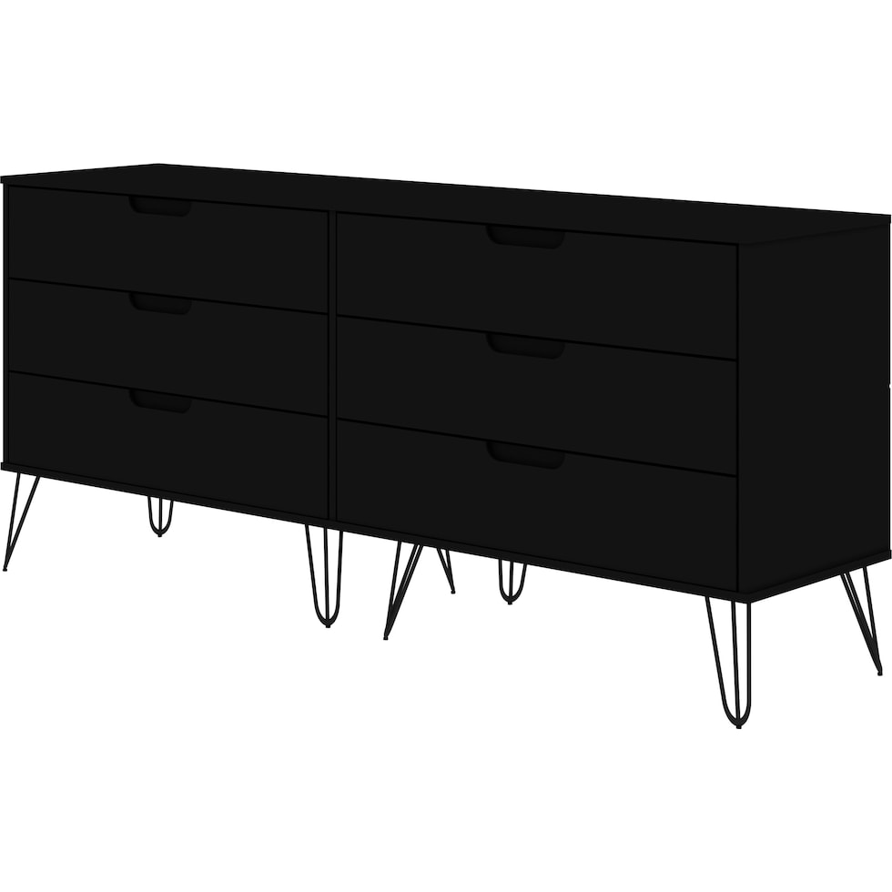 harvard black dresser   