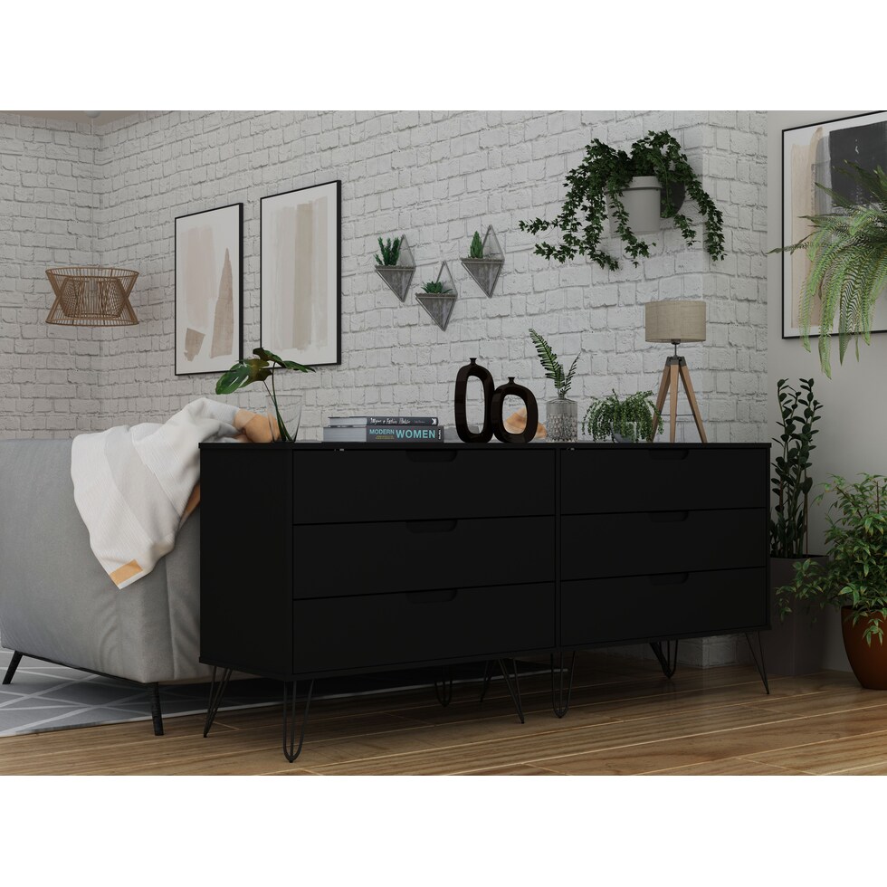 harvard black dresser   
