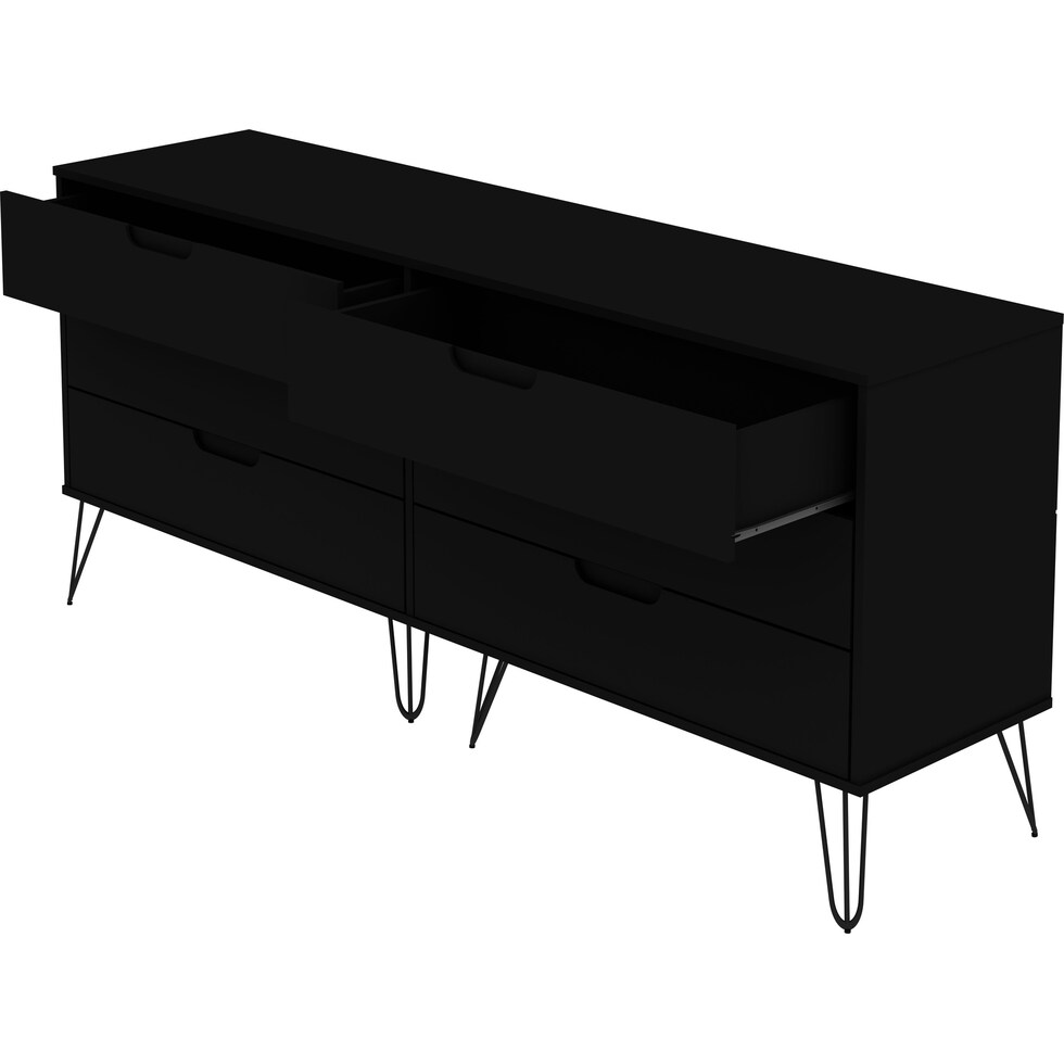 harvard black dresser   