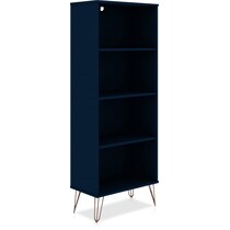 harvard blue bookcase   
